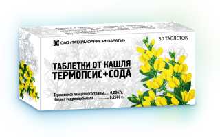 Таблетки Термопсис: инструкция по применению, отзывы